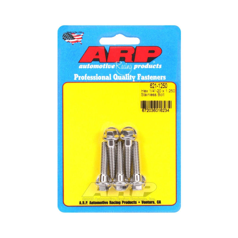 Șuruburi și piulițe universale ARP 1/4-20 – Șuruburi hexagonale din oțel inoxidabil x5 - ARP-621-1250 - 621-1250 - 3666618191867